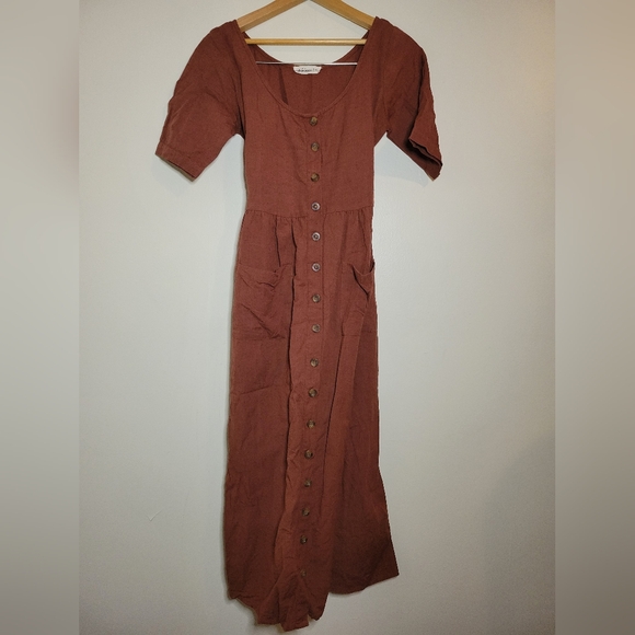 Little Cottonwood red prairie dress, small - Picture 2 of 5